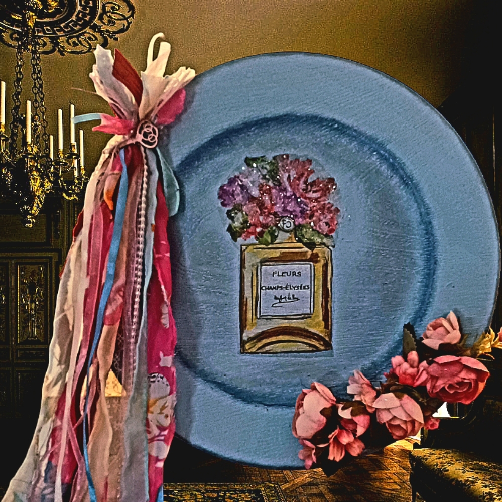 Perfume Bottle Decorative Plate